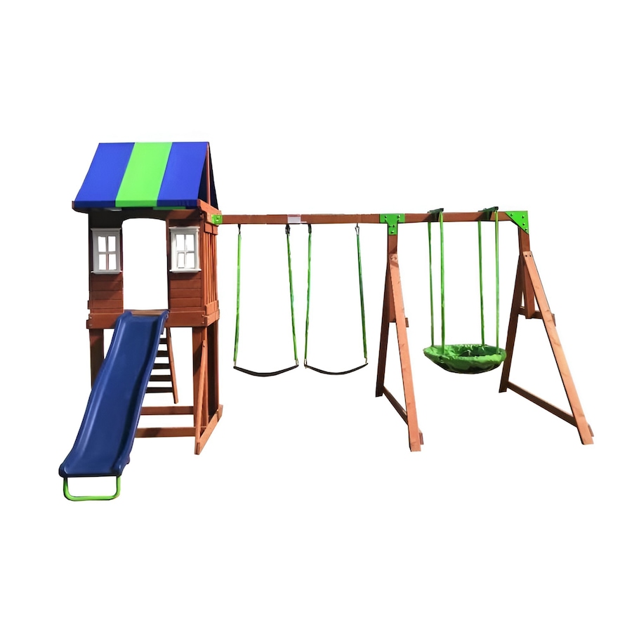 Image 754357.jpg, Product 754-357 / Price $999.99, SportsPower West Fork Wooden Swing Set from Sportspower on TSC.ca's Home & Garden department