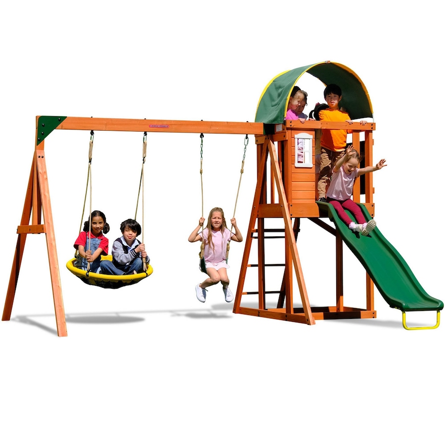 Image 754361.jpg, Product 754-361 / Price $629.99, SportsPower Ultimate Backyard Playset (slide, swing and sandbox) from Sportspower on TSC.ca's Home & Garden department