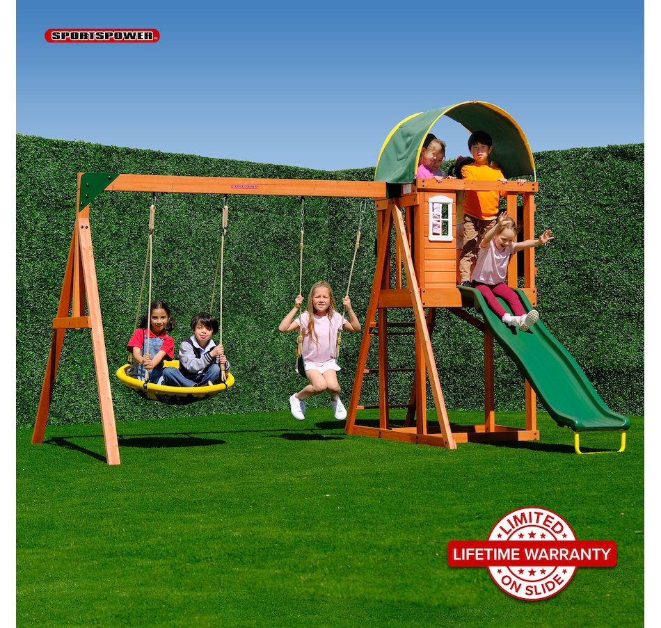 Image 754361_ALTMORE1.jpg, Product 754-361 / Price $629.99, SportsPower Ultimate Backyard Playset (slide, swing and sandbox) from Sportspower on TSC.ca's Home & Garden department