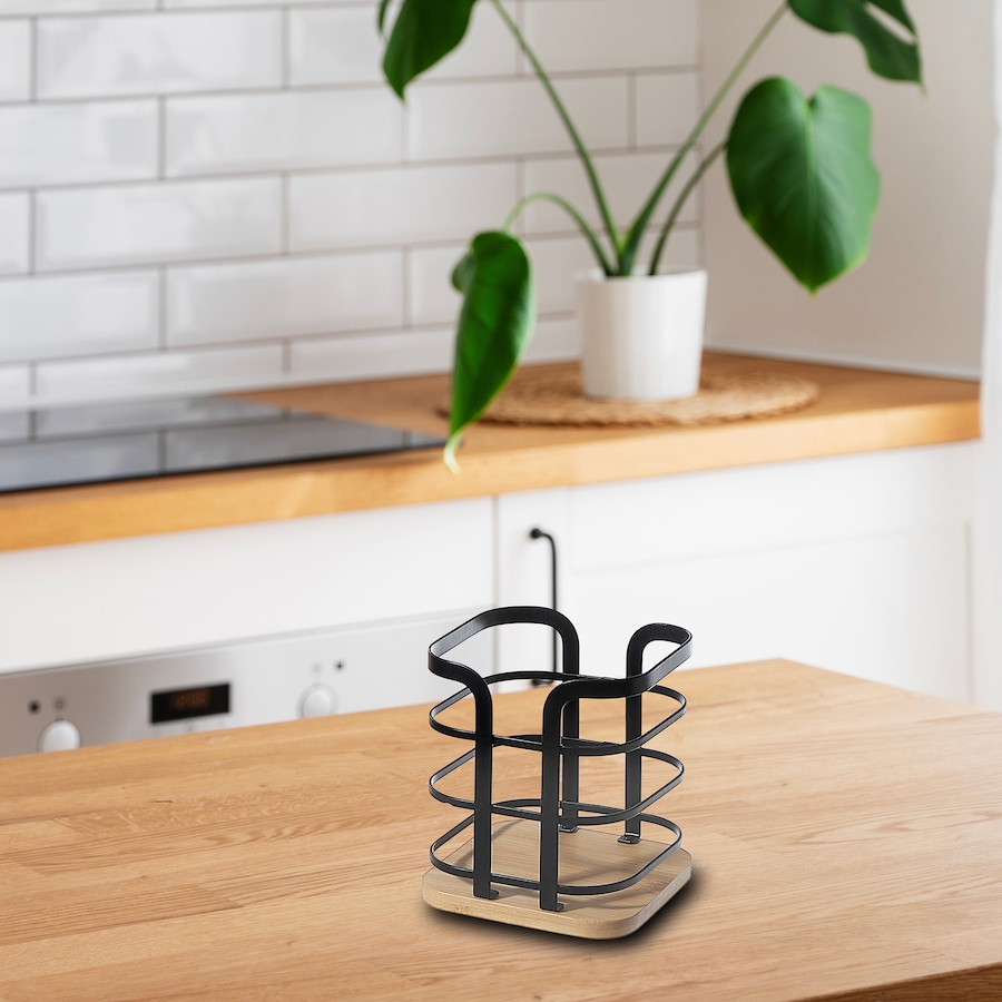 Image 754367_ALTMORE1.jpg, Product 754-367 / Price $24.99, IH Casadecor Metal Cutlery Holder with Bamboo Bottom from IH Casa Decor on TSC.ca's Kitchen department
