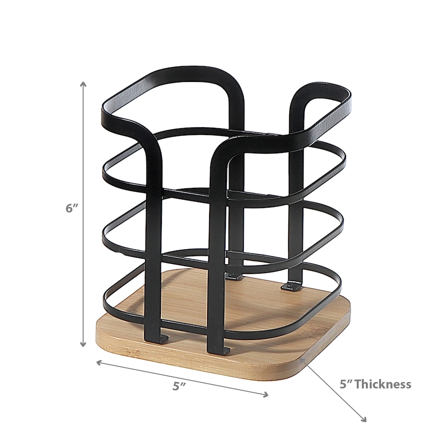 Image 754367_ALTMORE2.jpg, Product 754-367 / Price $24.99, IH Casadecor Metal Cutlery Holder with Bamboo Bottom from IH Casa Decor on TSC.ca's Kitchen department