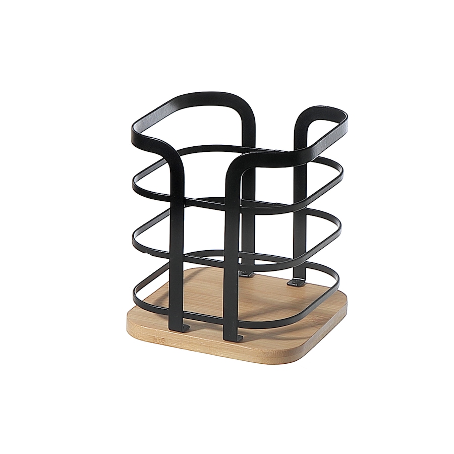 Image 754367_MTI.jpg, Product 754-367 / Price $24.99, IH Casadecor Metal Cutlery Holder with Bamboo Bottom from IH Casa Decor on TSC.ca's Kitchen department