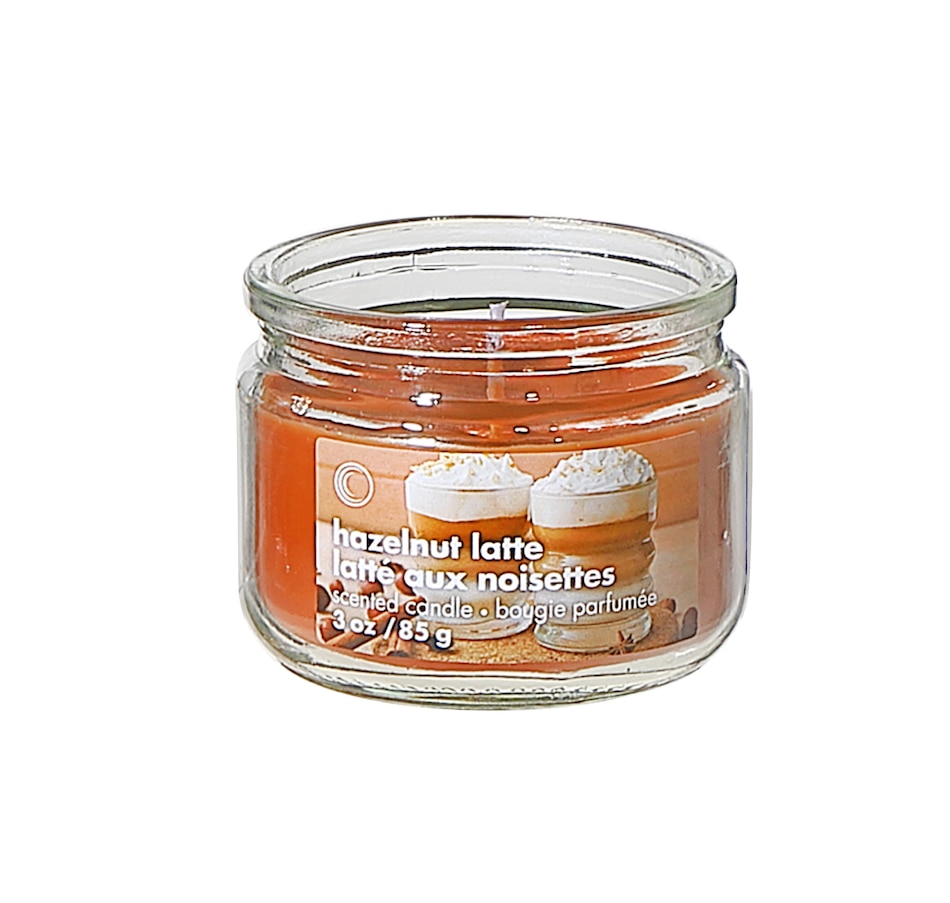 Image 754371_HAZLE.jpg, Product 754-371 / Price $24.99, IH Casadecor 3-oz Scented Glass Jar with Lid Pumpkin Cider Donut (set of 4) from IH Casa Decor on TSC.ca's Home & Garden department
