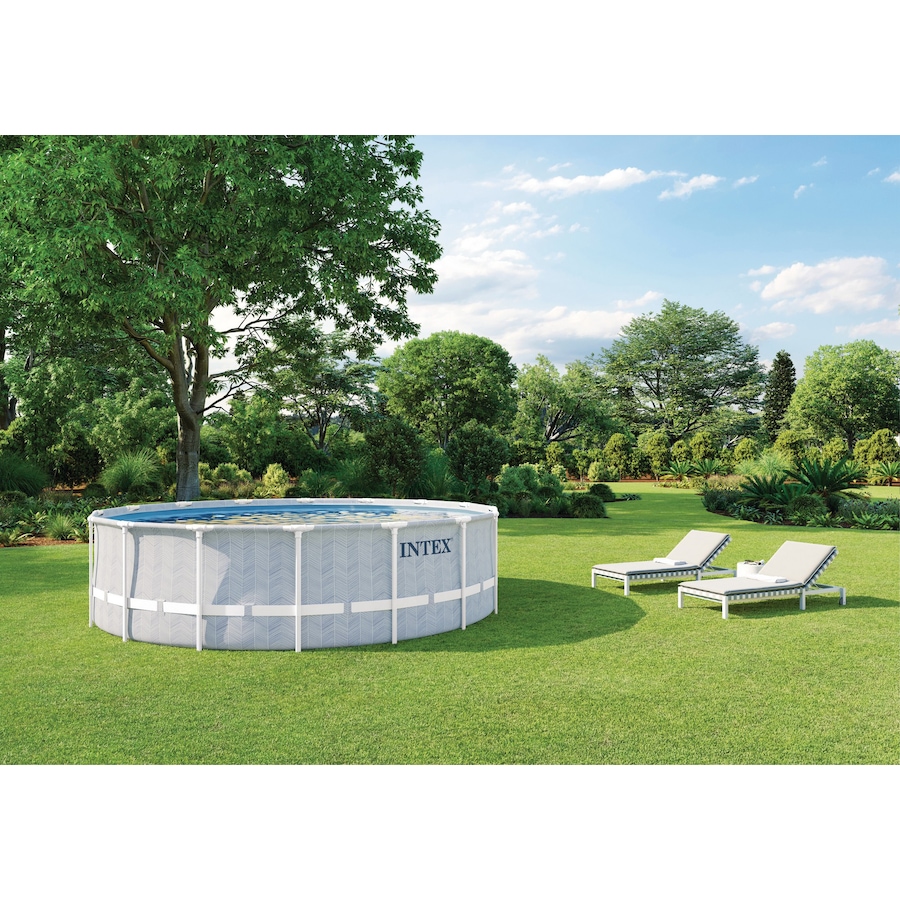 Image 754393_ALTMORE2.jpg, Product 754-393 / Price $999.99, Intex 16' x 48" Chevron Prism Frame Premium Pool Set from Intex on TSC.ca's Home & Garden department