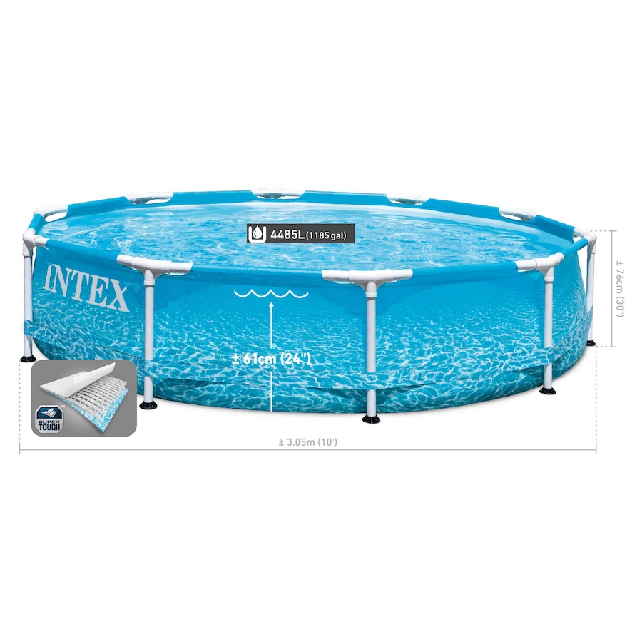 Image 754406_ALTMORE2.jpg, Product 754-406 / Price $169.99, Intex 10' x 30" Beachside Metal Frame Pool from Intex on TSC.ca's Home & Garden department