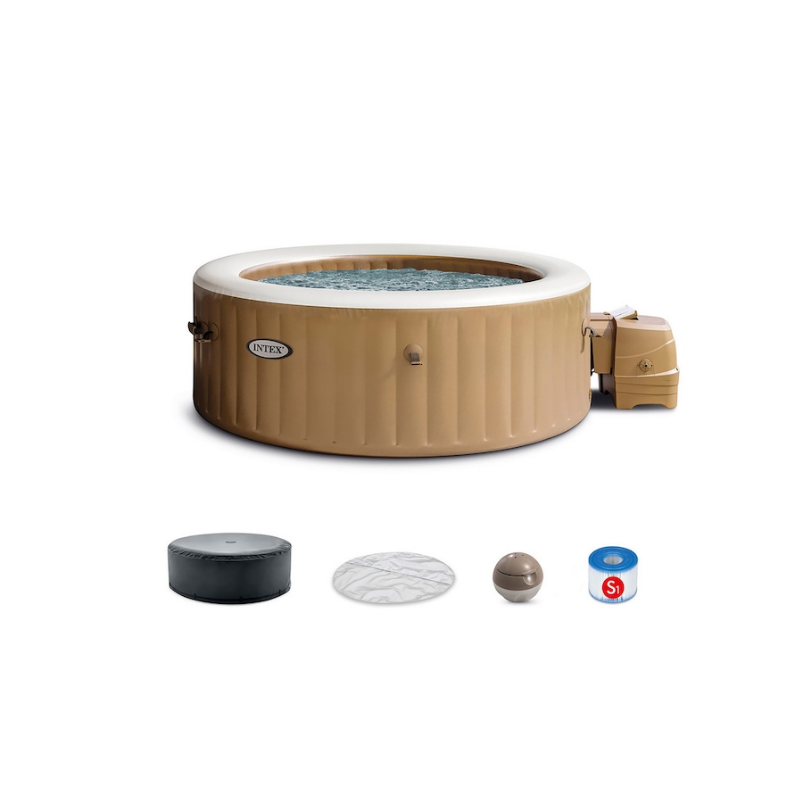 Image 754409.jpg, Product 754-409 / Price $899.99, Intex 4-Person Sahara Tan Round Bubble Spa Set from Intex on TSC.ca's Home & Garden department