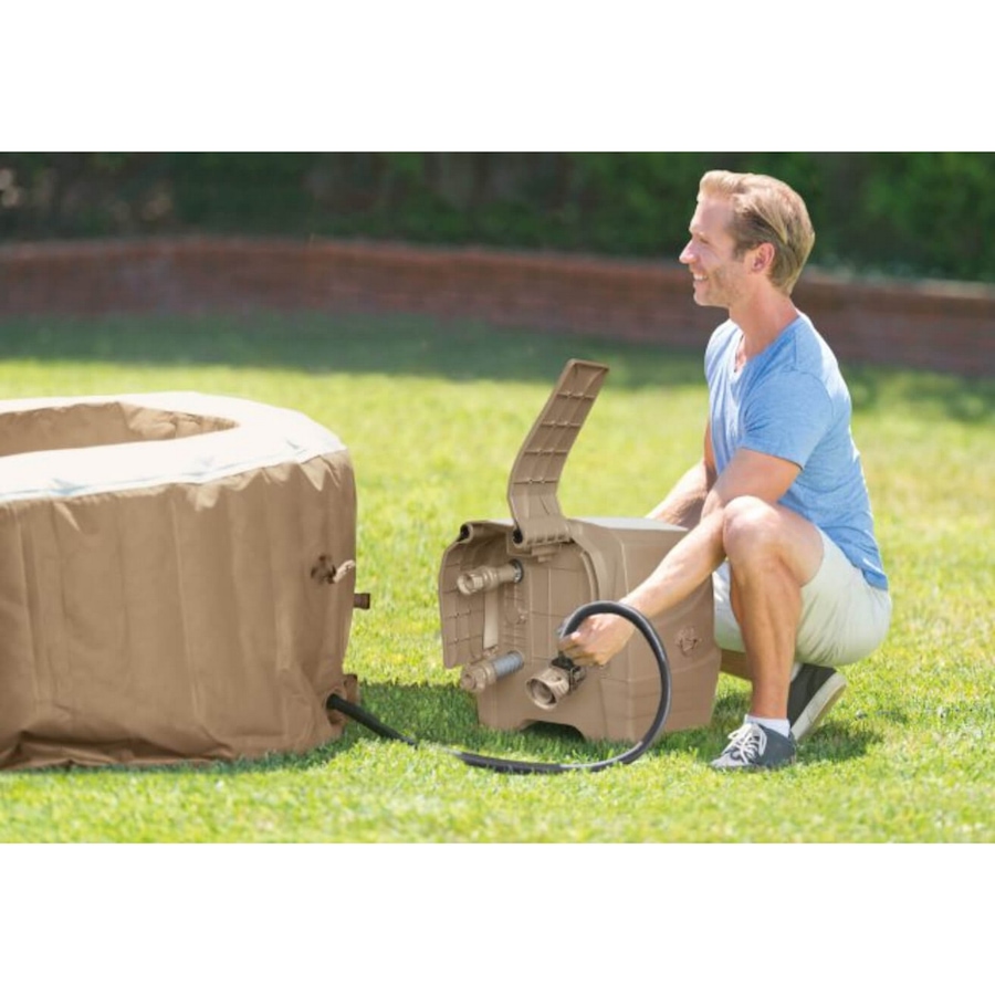 Image 754409_ALTMORE2.jpg, Product 754-409 / Price $899.99, Intex 4-Person Sahara Tan Round Bubble Spa Set from Intex on TSC.ca's Home & Garden department