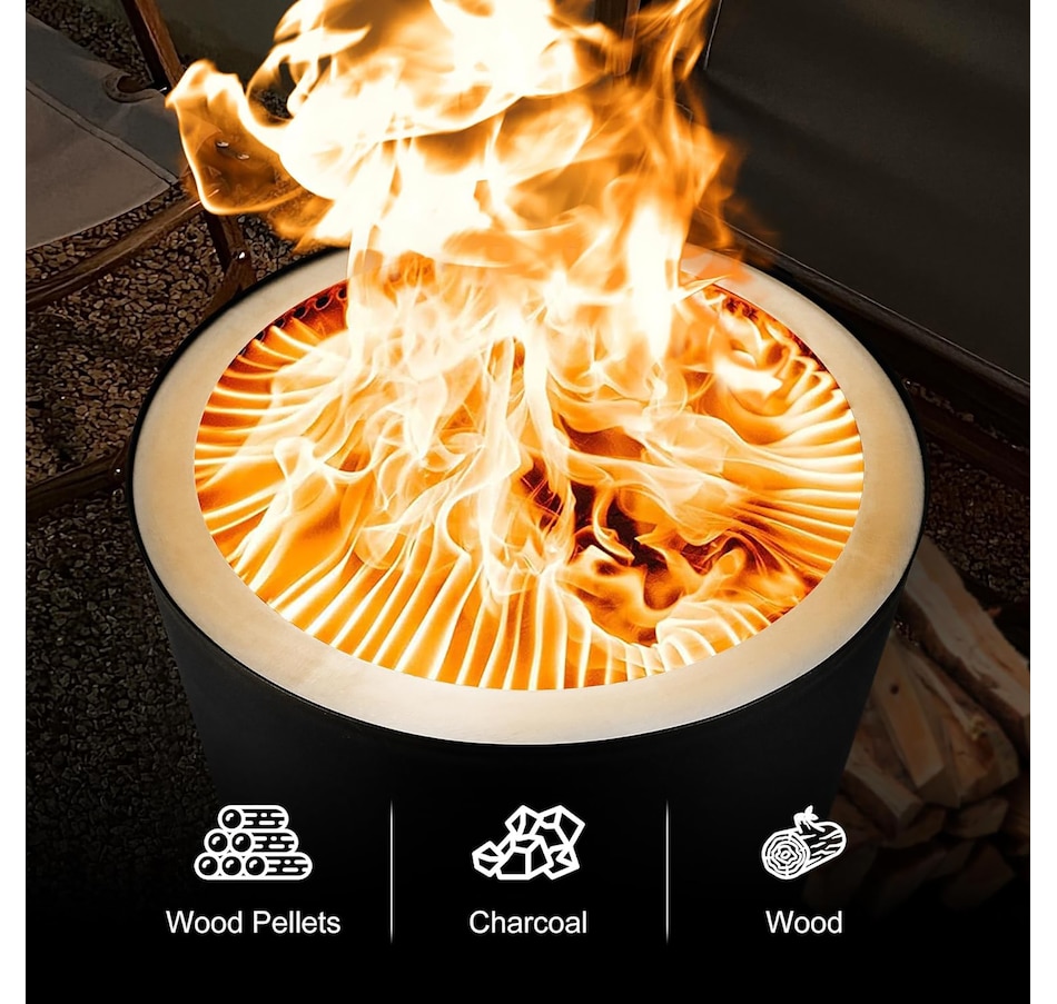 Image 754466_ALTMORE2.jpg, Product 754-466 / Price $299.99, London Sunshine Portable Smokeless Fire Pit with Grill from London Sunshine on TSC.ca's Home & Garden department