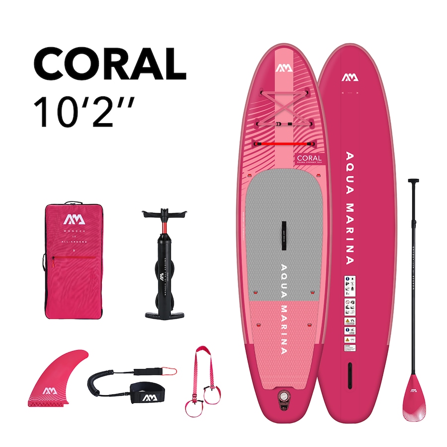 Image 754484_ALTMORE1.jpg, Product 754-484 / Price $749.99, Aqua Marina Coral 10'2" Advanced All-Around ISUP (raspberry) from Aqua Marina on TSC.ca's Toys & Hobbies department