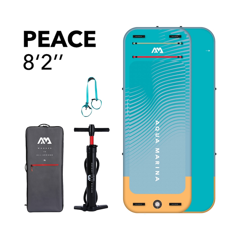 Image 754491_ALTMORE1.jpg, Product 754-491 / Price $649.99, Aqua Marina Peace 8'2" Inflatable Fitness Mat with Carrying Strap from Aqua Marina on TSC.ca's Toys & Hobbies department