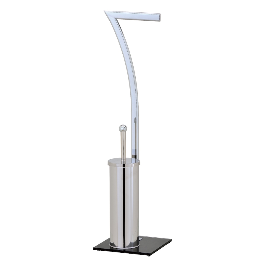 Image 754521.jpg, Product 754-521 / Price $59.99, IH Casadecor Toilet Brush and Paper Holder Stand with Black Base from IH Casa Decor on TSC.ca's Home & Garden department