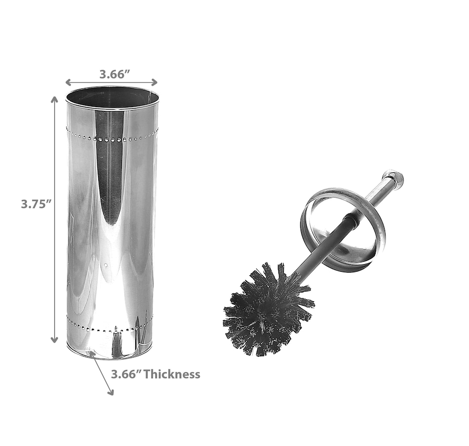 Image 754552_ALTMORE2.jpg, Product 754-552 / Price $24.99, IH Casadecor Metal Toilet Brush Holder (silver) from IH Casa Decor on TSC.ca's Home & Garden department