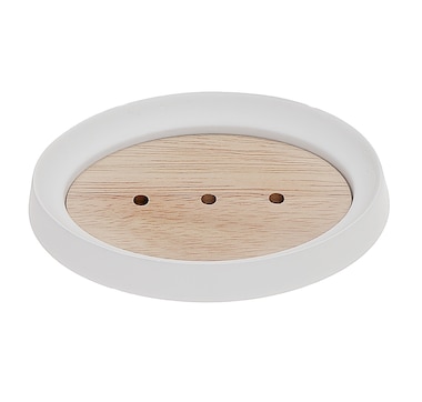 IH Casadecor Polyresin Soap Dish with Wood