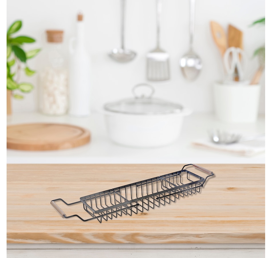 Image 754561_ALTMORE1.jpg, Product 754-561 / Price $34.99, IH Casadecor Bathtub Rack Flat Wire with Wooden Handle from IH Casa Decor on TSC.ca's Home & Garden department
