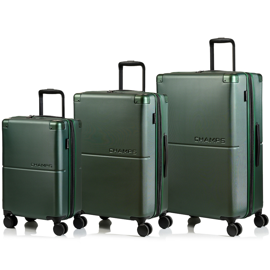Image 754576_GRN.jpg, Product 754-576 / Price $349.99, Champs Luggage Earth Collection - 3-Piece Hard Side Spinner Expandable Luggage Set from Champs on TSC.ca's Home & Garden department