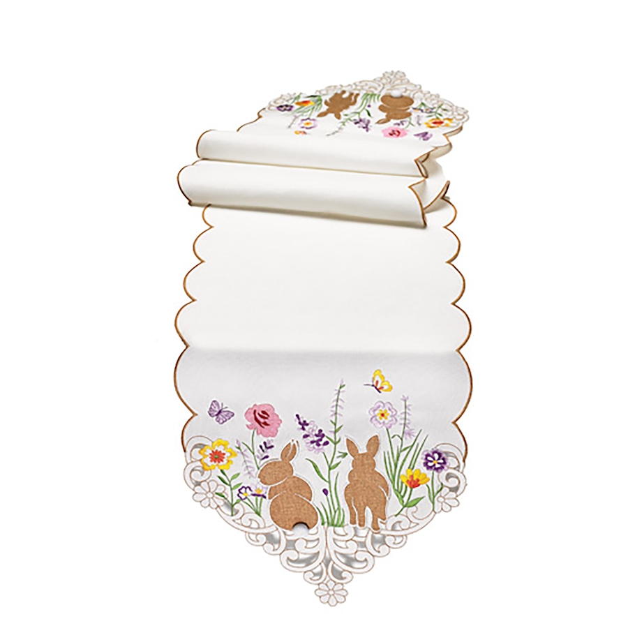Image 754596.jpg, Product 754-596 / Price $34.99, Mera Linens Springtime Bunnies and Floral Table Runner from Mera Linens on TSC.ca's Kitchen department