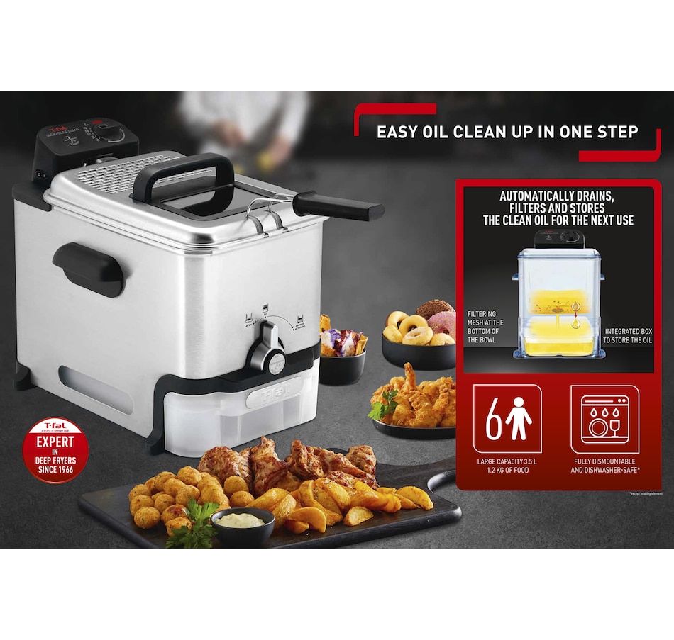 Image 754603_ALTMORE2.jpg, Product 754-603 / Price $129.99, T-fal EZ Clean-Deep Fryer (low odour XL deep fat fryer, 3.5L) from T-Fal on TSC.ca's Kitchen department