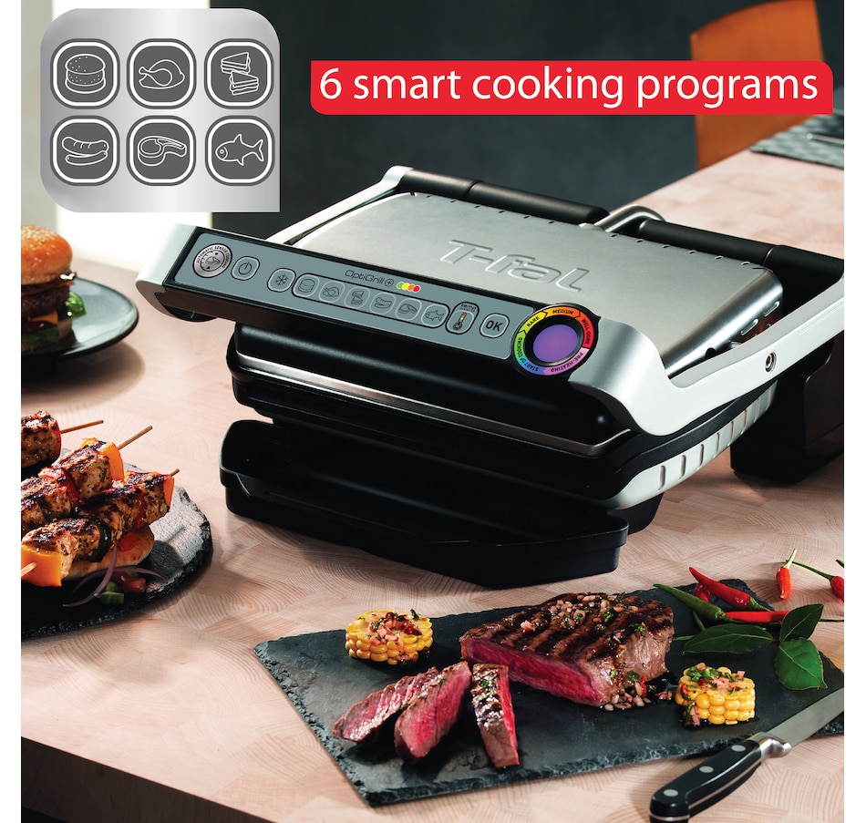Image 754604_ALTMORE2.jpg, Product 754-604 / Price $199.99, T-fal OptiGrill+ Countertop Grill from T-Fal on TSC.ca's Kitchen department