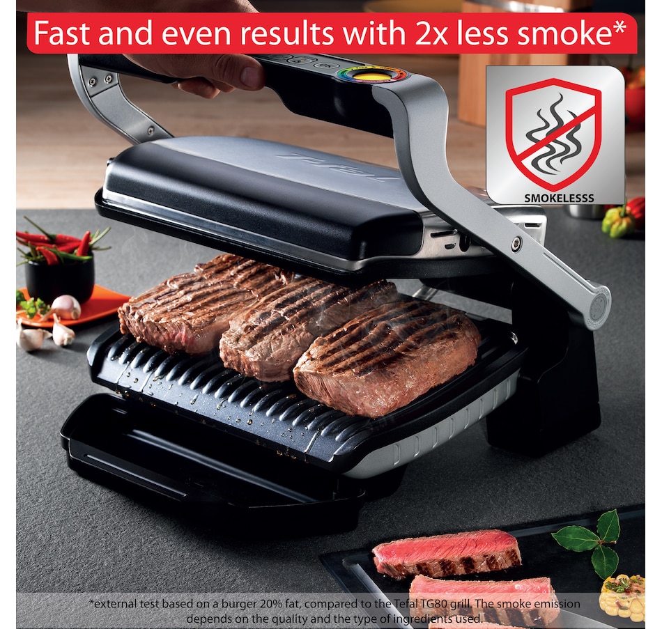Image 754604_ALTMORE4.jpg, Product 754-604 / Price $199.99, T-fal OptiGrill+ Countertop Grill from T-Fal on TSC.ca's Kitchen department