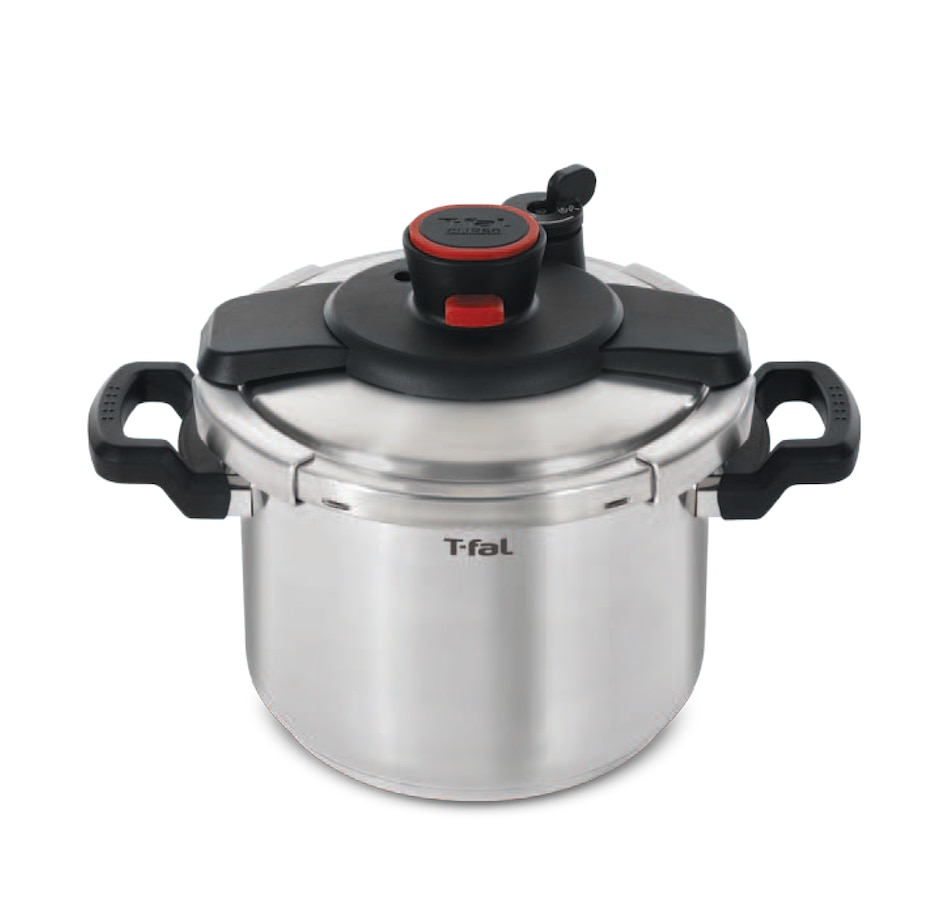 Image 754606.jpg, Product 754-606 / Price $129.99, T-fal Clipso Pressure Cooker (stainless steel, 6L) from T-Fal on TSC.ca's Kitchen department