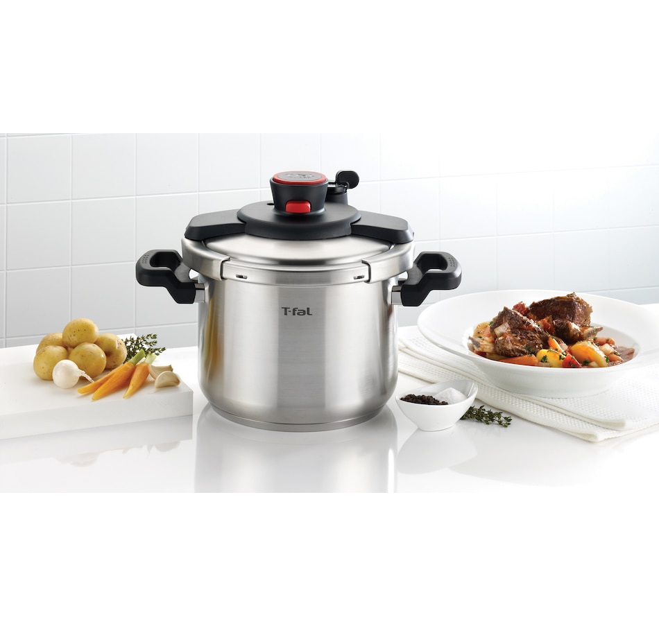 Image 754606_ALTMORE8.jpg, Product 754-606 / Price $129.99, T-fal Clipso Pressure Cooker (stainless steel, 6L) from T-Fal on TSC.ca's Kitchen department