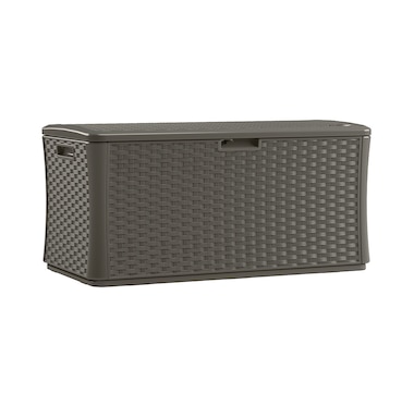 Suncast 134-Gallon Extra Large Wicker Deck Box