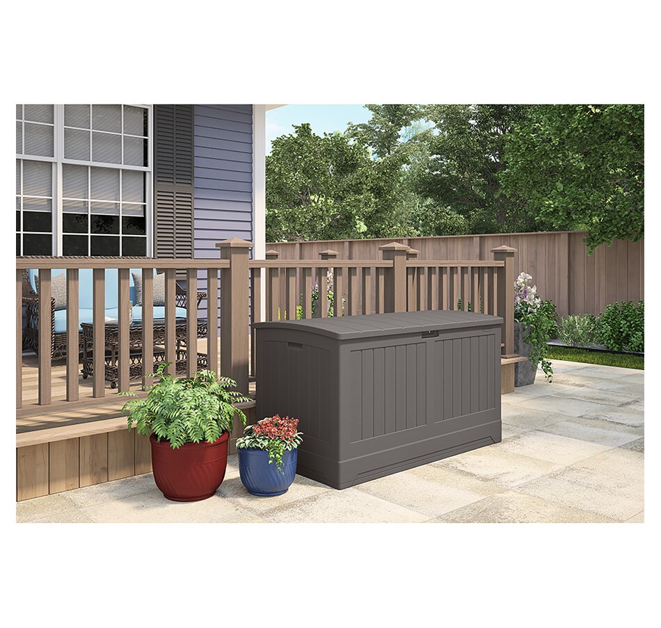 Image 754668_ALTMORE1.jpg, Product 754-668 / Price $359.99, Suncast 200-Gallon Extra Large Deck Box (stoney) from Suncast on TSC.ca's Home & Garden department