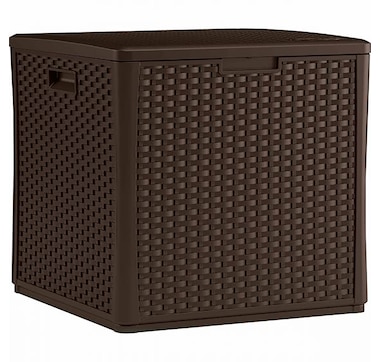 Suncast 60-Gallon Wicker Storage Cube