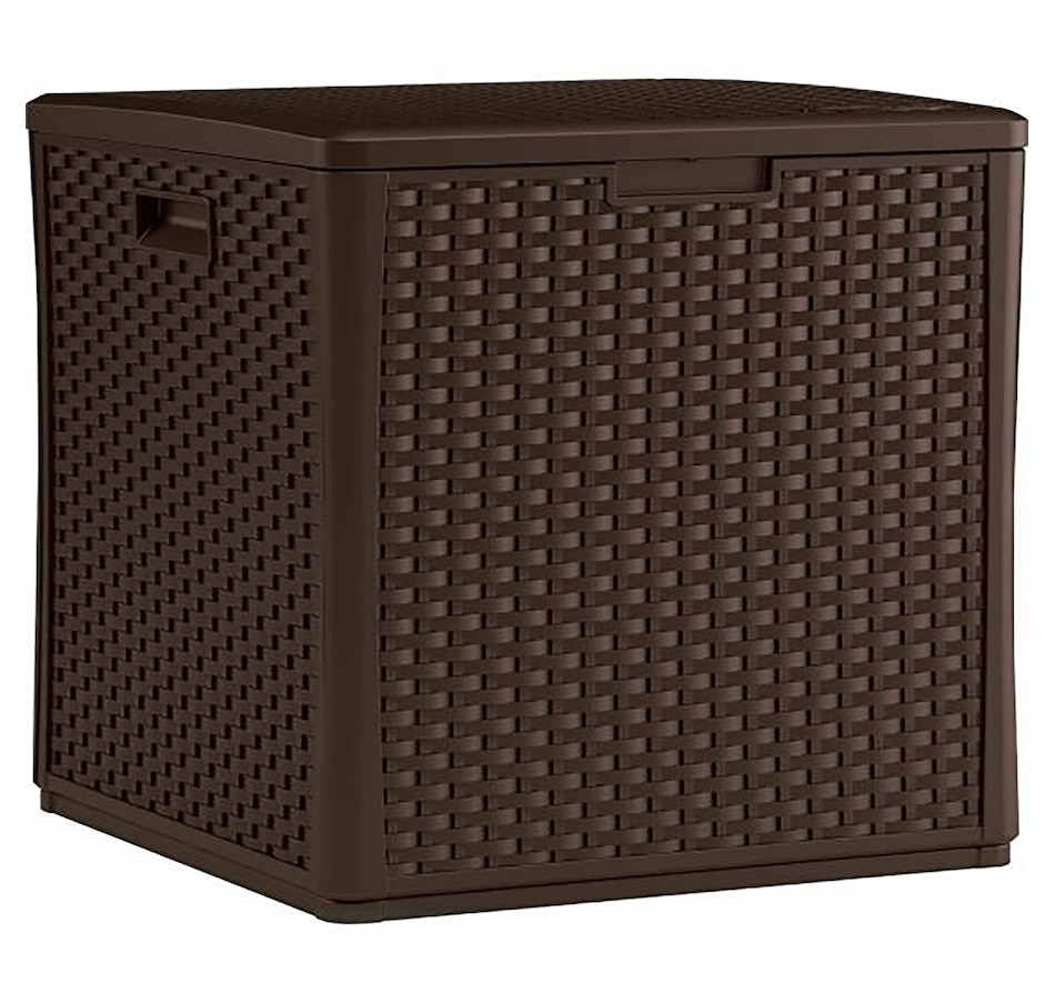 Image 754670.jpg, Product 754-670 / Price $189.99, Suncast 60-Gallon Wicker Storage Cube from Suncast on TSC.ca's Home & Garden department