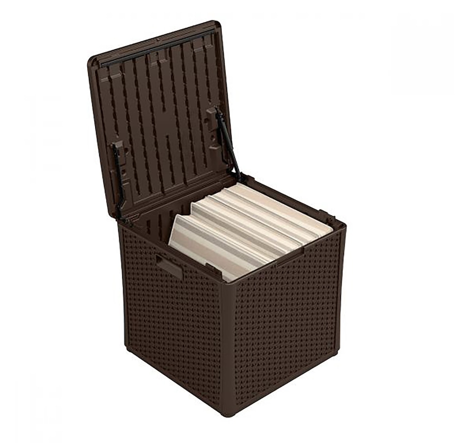 Image 754670_ALTMORE2.jpg, Product 754-670 / Price $189.99, Suncast 60-Gallon Wicker Storage Cube from Suncast on TSC.ca's Home & Garden department