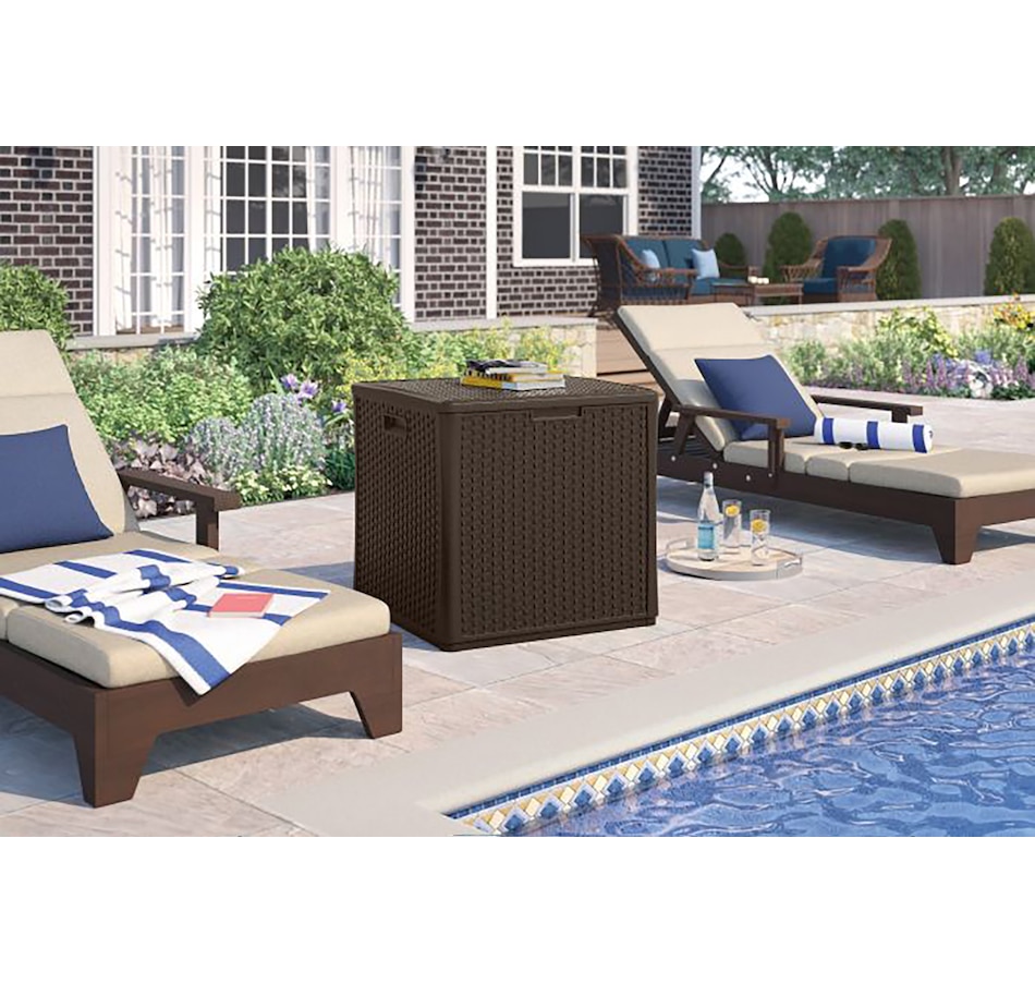 Image 754670_ALTMORE3.jpg, Product 754-670 / Price $189.99, Suncast 60-Gallon Wicker Storage Cube from Suncast on TSC.ca's Home & Garden department