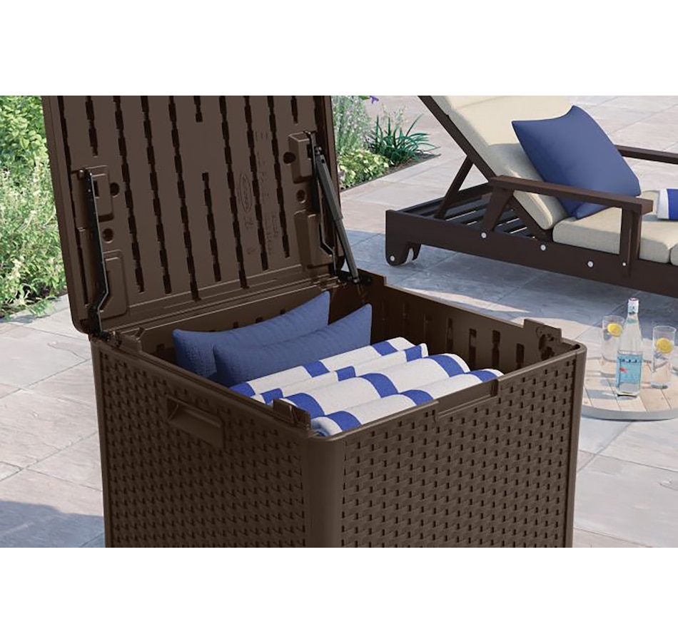 Image 754670_ALTMORE6.jpg, Product 754-670 / Price $189.99, Suncast 60-Gallon Wicker Storage Cube from Suncast on TSC.ca's Home & Garden department