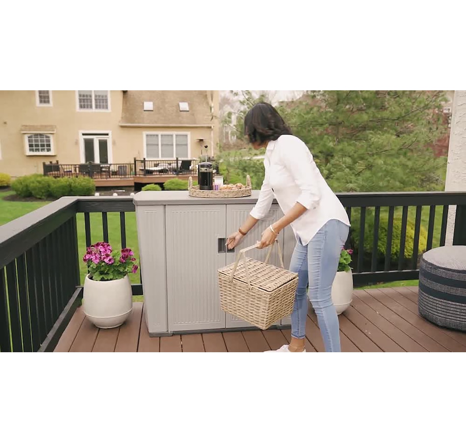 Image 754671_ALTMORE10.jpg, Product 754-671 / Price $299.99, Suncast 130-Gallon Backyard Oasis Storage Unit from Suncast on TSC.ca's Home & Garden department