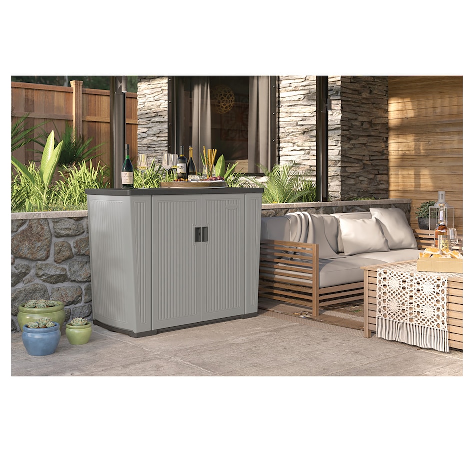 Image 754671_ALTMORE8.jpg, Product 754-671 / Price $299.99, Suncast 130-Gallon Backyard Oasis Storage Unit from Suncast on TSC.ca's Home & Garden department