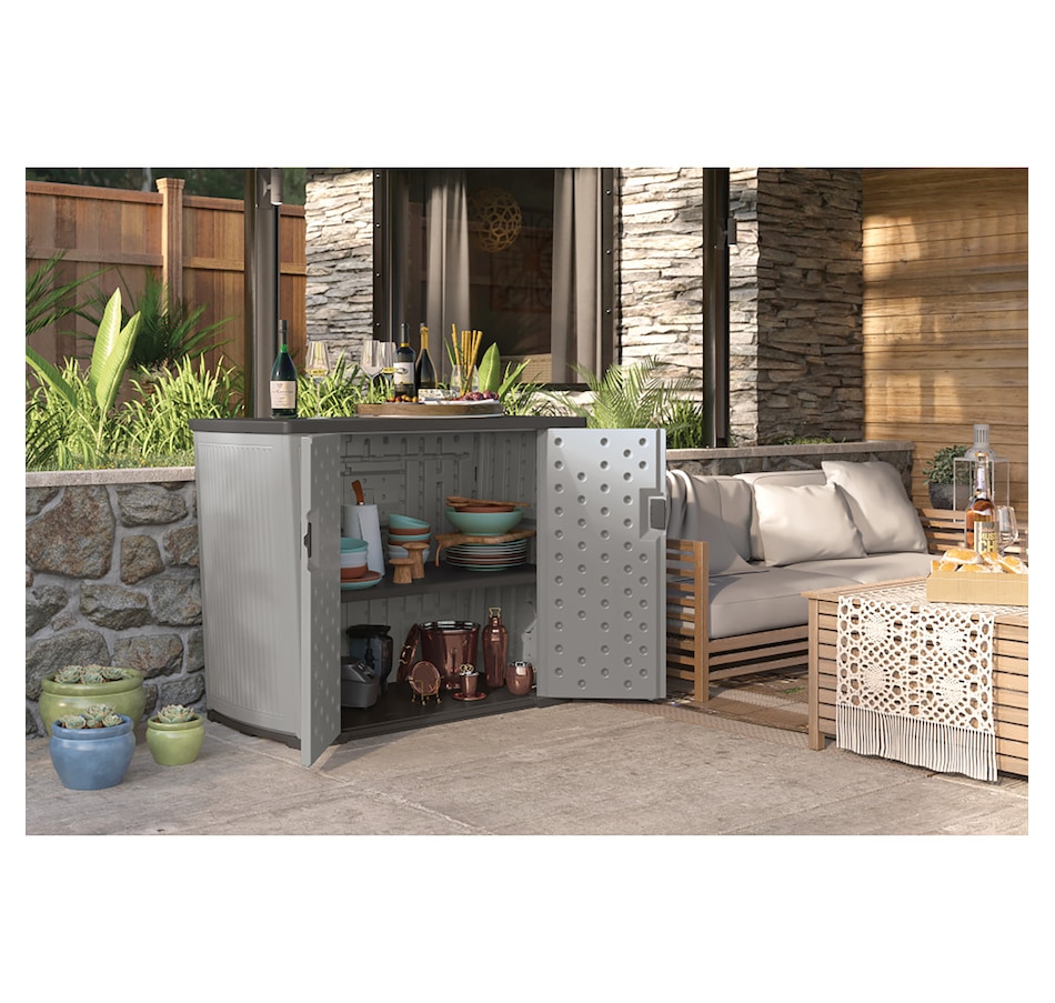 Image 754671_ALTMORE9.jpg, Product 754-671 / Price $299.99, Suncast 130-Gallon Backyard Oasis Storage Unit from Suncast on TSC.ca's Home & Garden department
