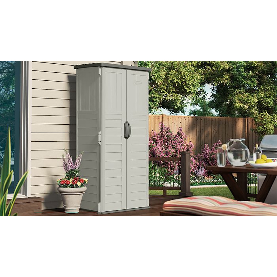 Image 754672_ALTMORE1.jpg, Product 754-672 / Price $329.99, Suncast Vertical Shed (vanilla) from Suncast on TSC.ca's Home & Garden department