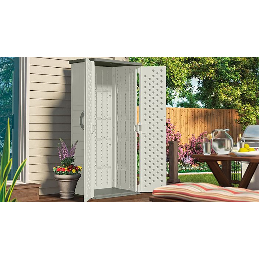 Image 754672_ALTMORE2.jpg, Product 754-672 / Price $329.99, Suncast Vertical Shed (vanilla) from Suncast on TSC.ca's Home & Garden department