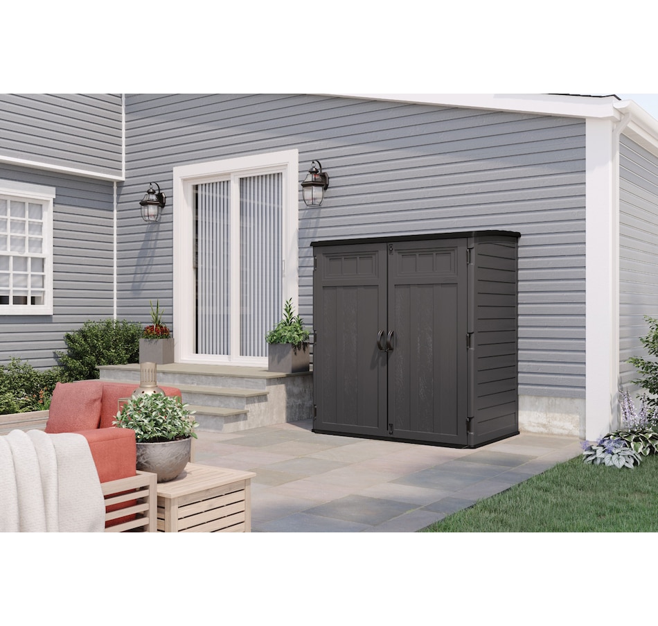 Image 754675_ALTMORE1.jpg, Product 754-675 / Price $999.99, Suncast Extra Large 106-Cubic-Foot Vertical Shed from Suncast on TSC.ca's Home & Garden department