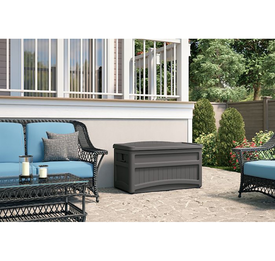 Image 754680_ALTMORE1.jpg, Product 754-680 / Price $205.99, Suncast 73-Gallon Medium Deck Box with Seat from Suncast on TSC.ca's Home & Garden department