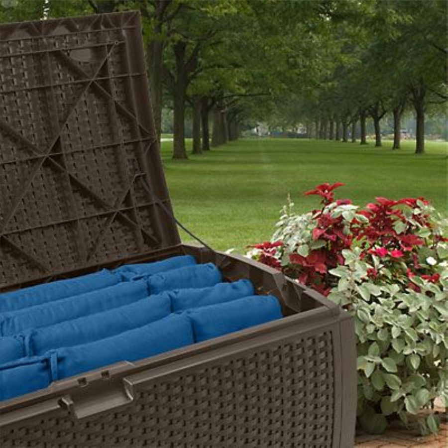 Image 754681_ALTMORE1.jpg, Product 754-681 / Price $219.99, Suncast 73-Gallon Resin Wicker Deck Box (java) from Suncast on TSC.ca's Home & Garden department