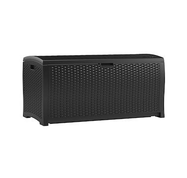  Suncast 99-Gallon Resin Wicker Deck Box