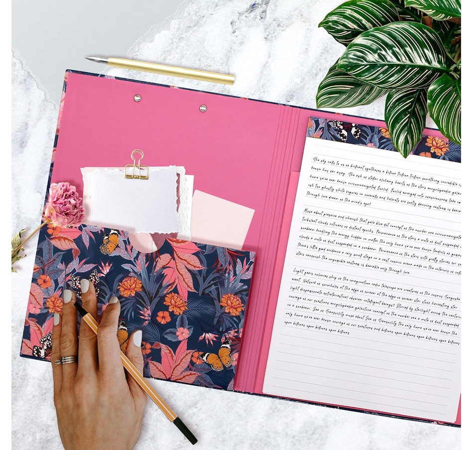 Image 754781_ALTMORE1.jpg, Product 754-781 / Price $19.99, Pukka Pad Bloom A4 Padfolio from Pukka Pad on TSC.ca's Home & Garden department