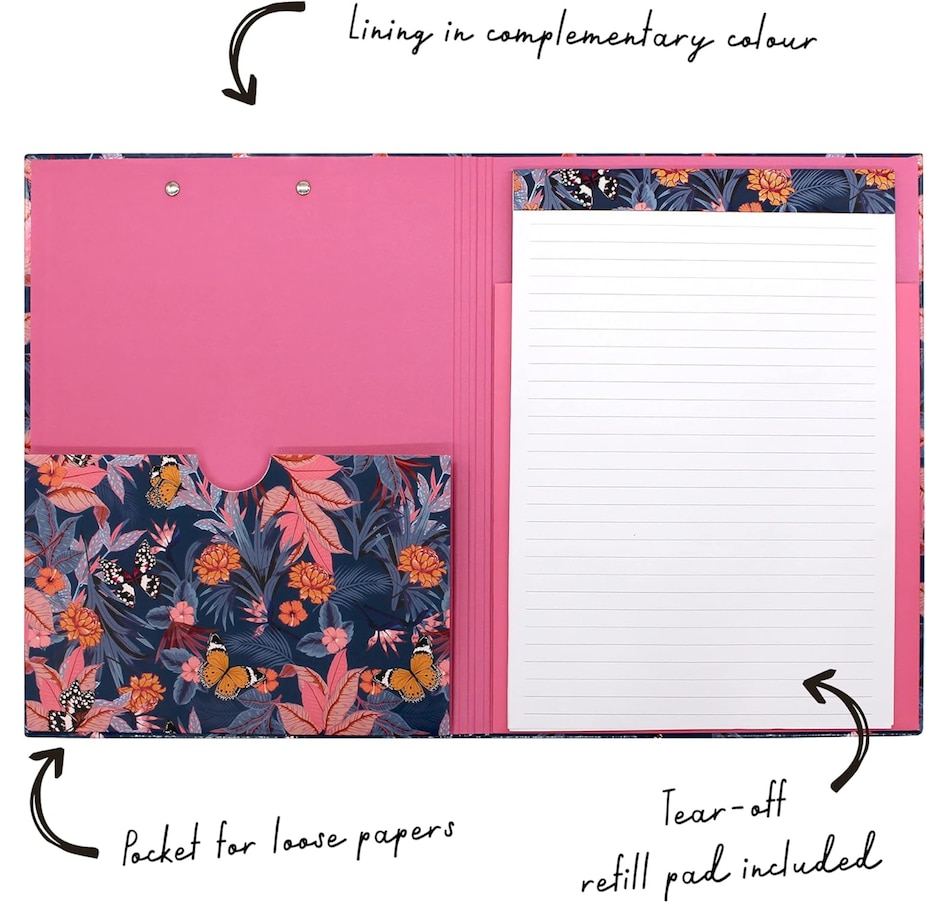 Image 754781_ALTMORE3.jpg, Product 754-781 / Price $19.99, Pukka Pad Bloom A4 Padfolio from Pukka Pad on TSC.ca's Home & Garden department