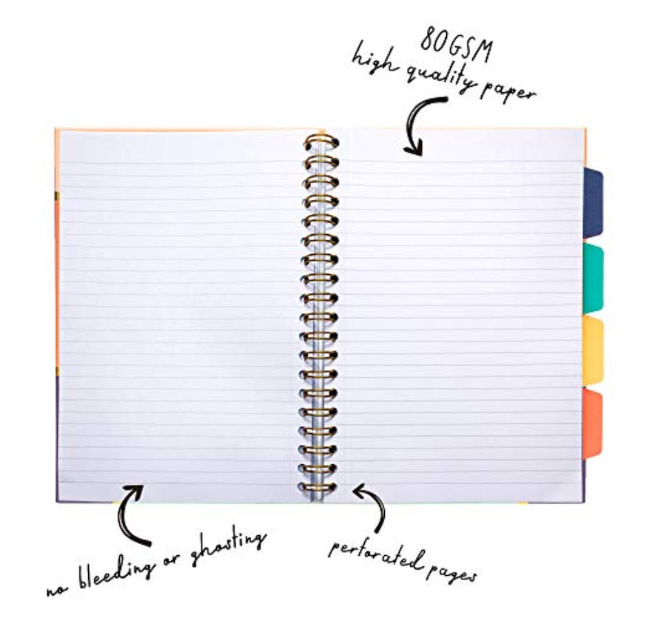 Image 754788_ALTMORE2.jpg, Product 754-788 / Price $59.99, Pukka Pad Carpe Diem 5-Subject Tabbed-Divider Notebook from Pukka Pad on TSC.ca's Home & Garden department