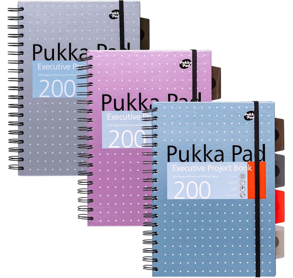 Image 754790_MLT.jpg, Product 754-790 / Price $21.99, Pukka Pads B5 Metallic Executive Project Books from Pukka Pad on TSC.ca's Home & Garden department
