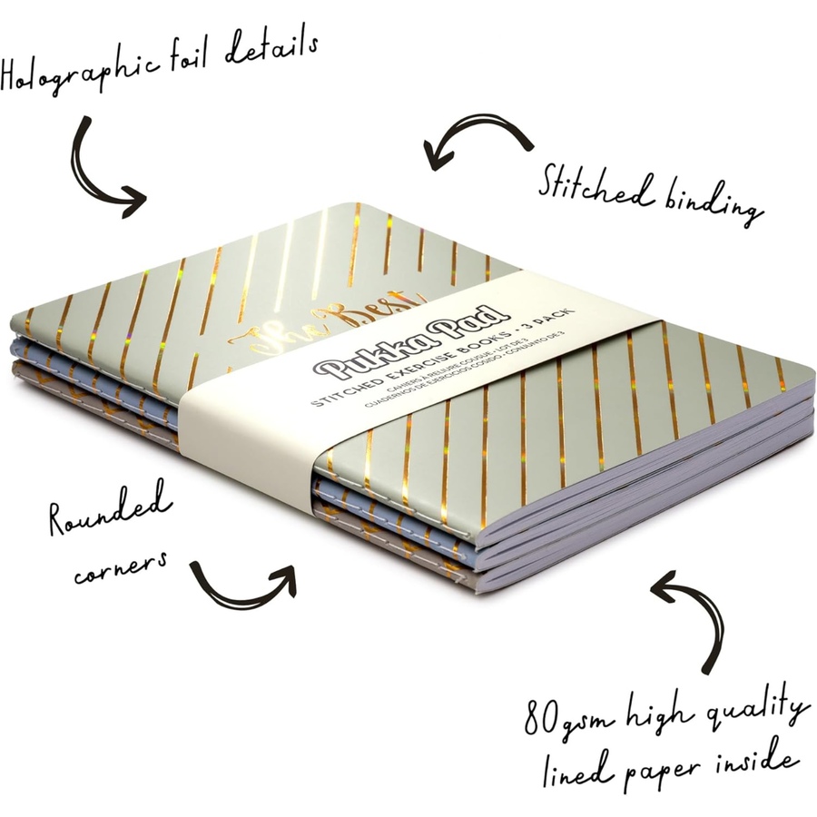 Image 754792_ALTMORE2.jpg, Product 754-792 / Price $11.99, Pukka Pad Haze B6 Stitched Exercise Books from Pukka Pad on TSC.ca's Home & Garden department