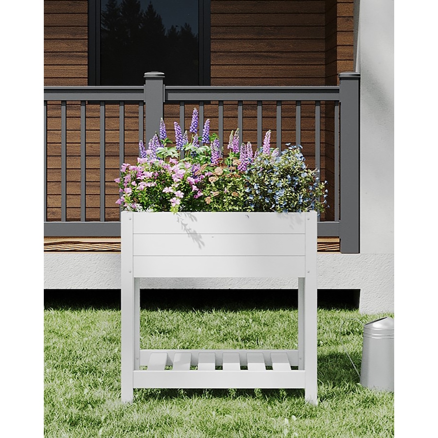 Image 754805_ALTMORE4.jpg, Product 754-805 / Price $199.99, Vita Vinyl Elevated Garden Planter with Shelf from Vita on TSC.ca's Home & Garden department
