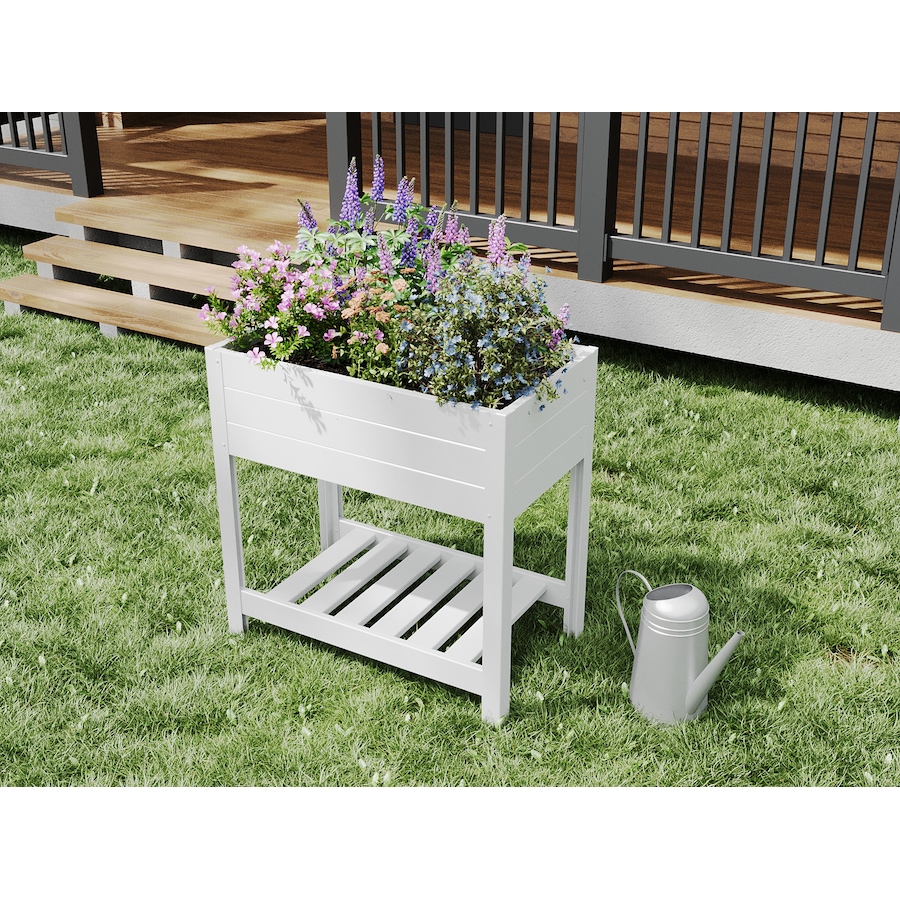Image 754805_ALTMORE5.jpg, Product 754-805 / Price $199.99, Vita Vinyl Elevated Garden Planter with Shelf from Vita on TSC.ca's Home & Garden department