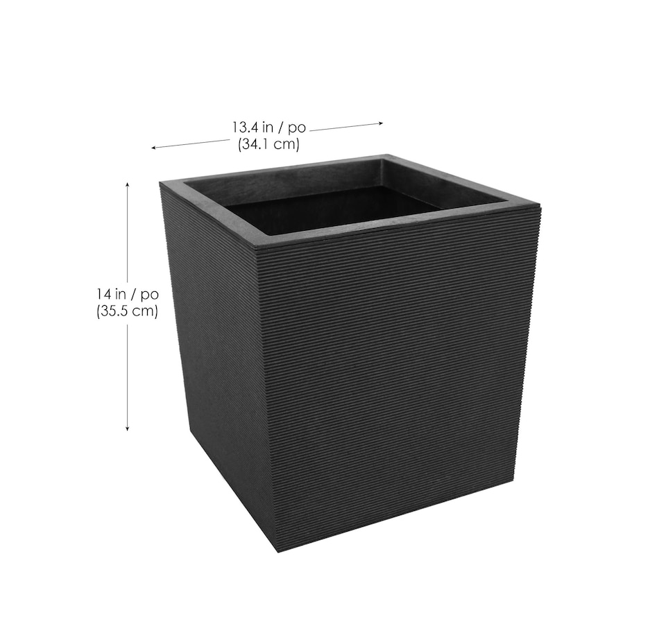 Image 754813_ALTMORE4.jpg, Product 754-813 / Price $54.99, Tierra Verde Citadel Horizon Medium Recycled Self-Watering Indoor/Outdoor Square Planter from Tierra Verde on TSC.ca's Home & Garden department