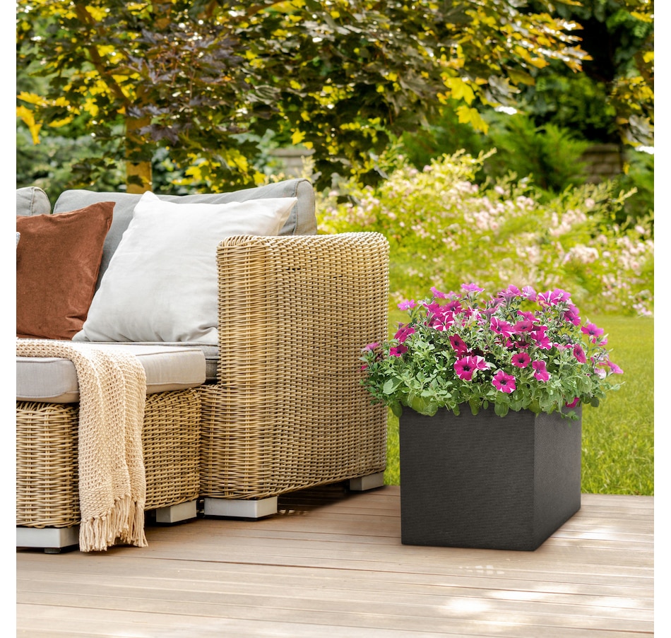 Image 754813_ALTMORE5.jpg, Product 754-813 / Price $54.99, Tierra Verde Citadel Horizon Medium Recycled Self-Watering Indoor/Outdoor Square Planter from Tierra Verde on TSC.ca's Home & Garden department